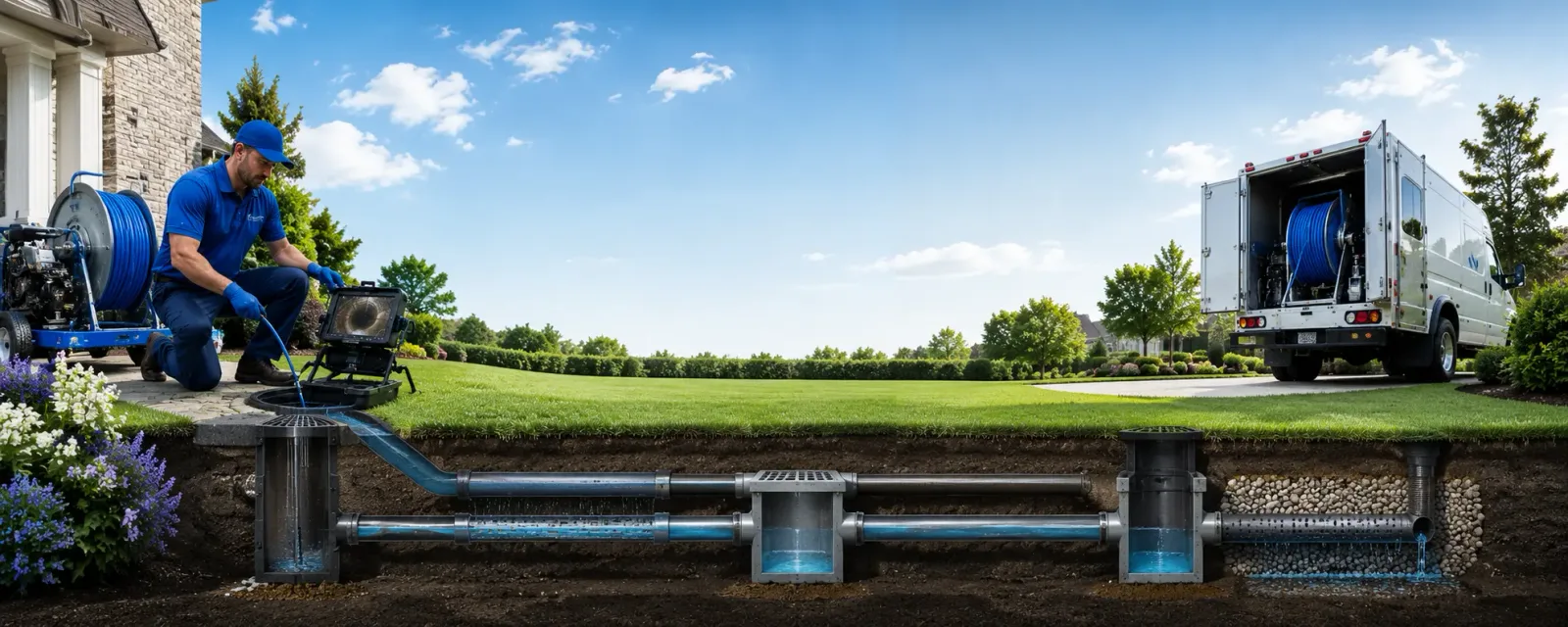 Outdoor drain cleaning information for Prince George, VA